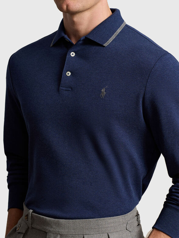 Polo-shirt with long sleeves - 4