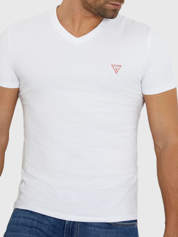 V-neck cotton T-shirt - 4