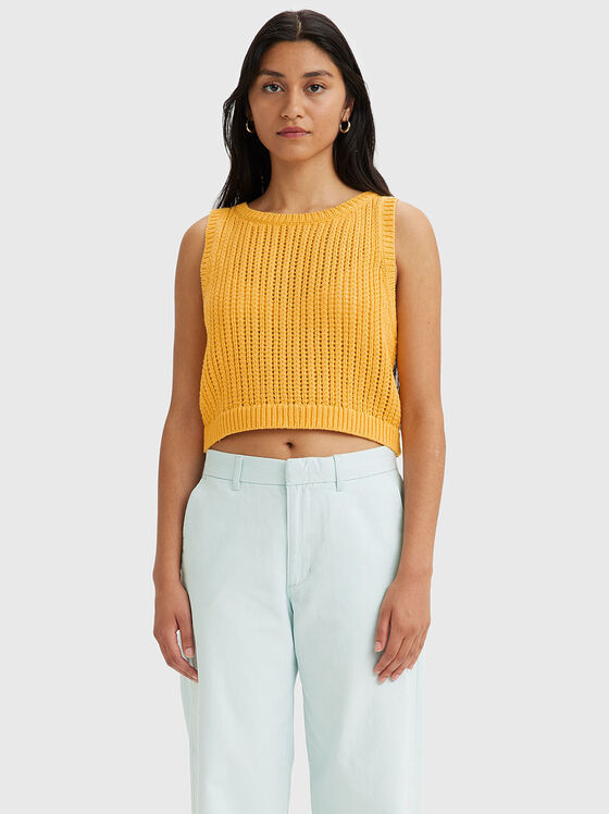Orange knitted top - 1
