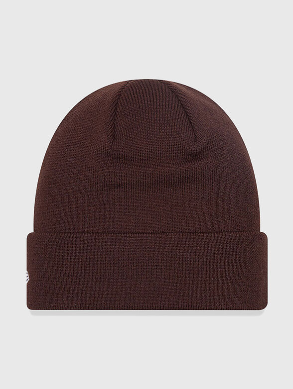 Brown knitted hat - 2