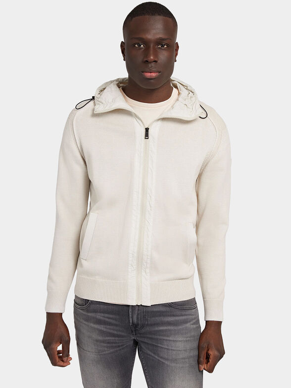 OSMUND hooded cardigan with zip - 1