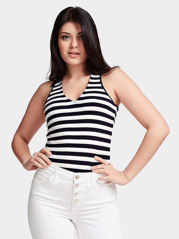 CARMELITA Black ribbed body - 1