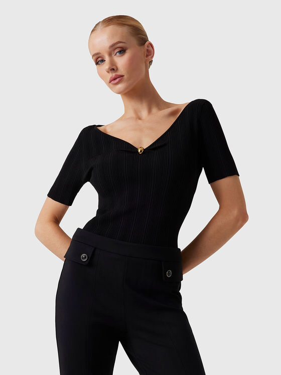 KATHLEEN blouse with V-neck - 1