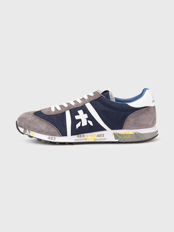 LUCY textile and suede sneakers - 4