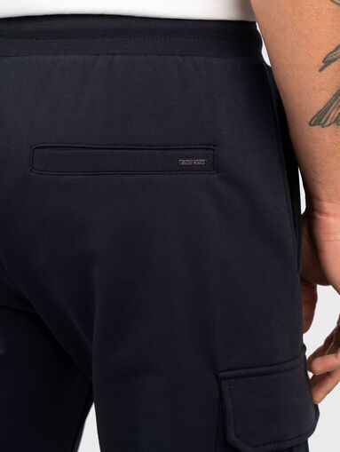 Cotton cargo trousers with logo - 3