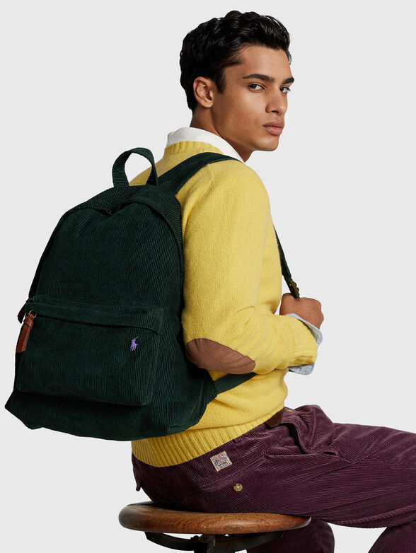Backpack with velvet texture - 2
