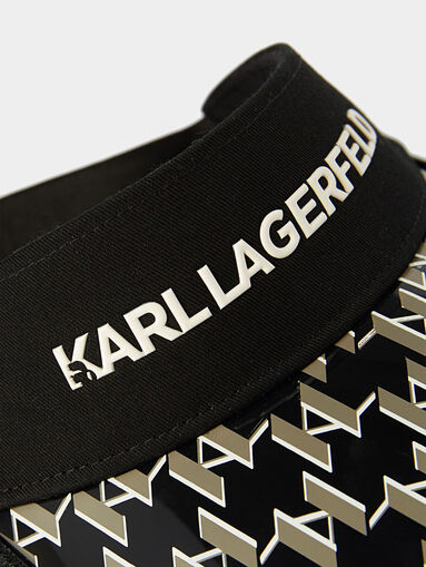 K/ESSENTIAL visor with monogram logo print - 4