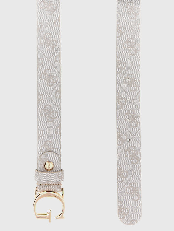 NOELLE belt with logo buckle - 2
