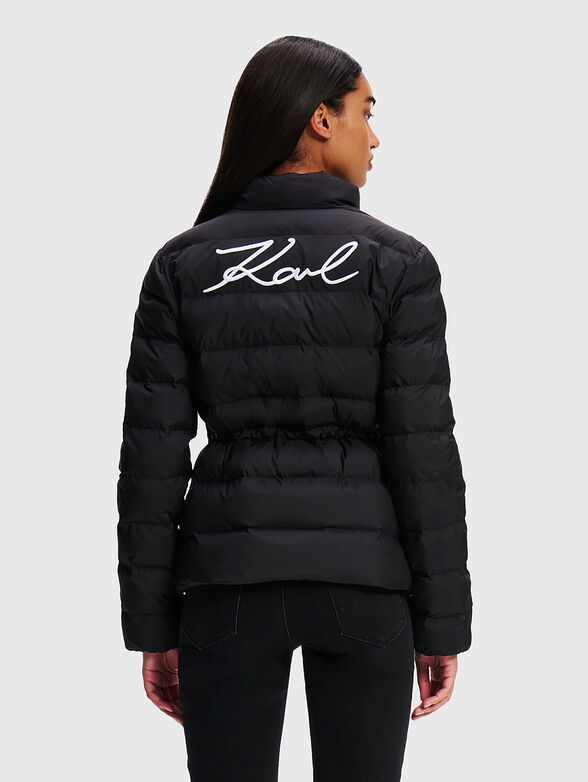 Padded jacket with logo embroidery - 3