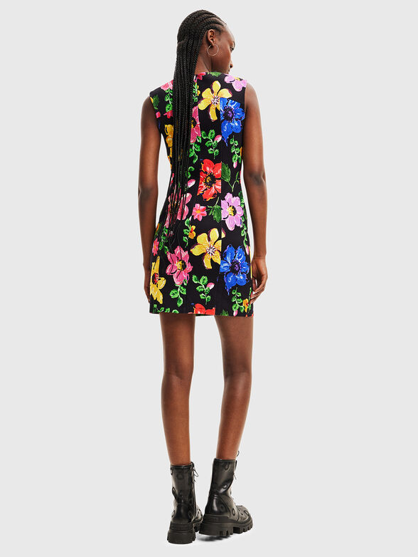Mini dress with floral print - 2