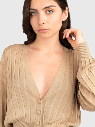 V-neck cardigan - 4