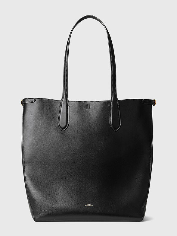 Big leather bag with logo detail - 3