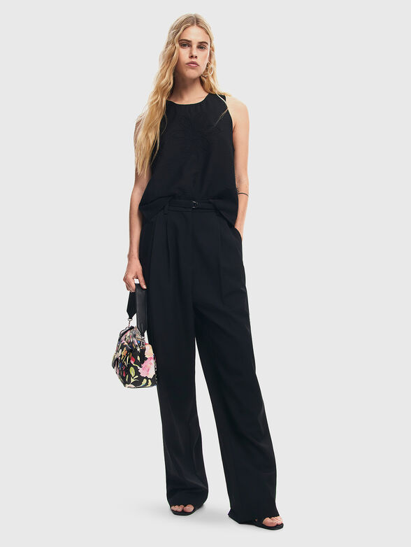 FUKUI top with floral embroidery - 2