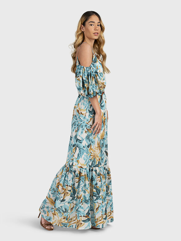 Long dress with floral print - 4