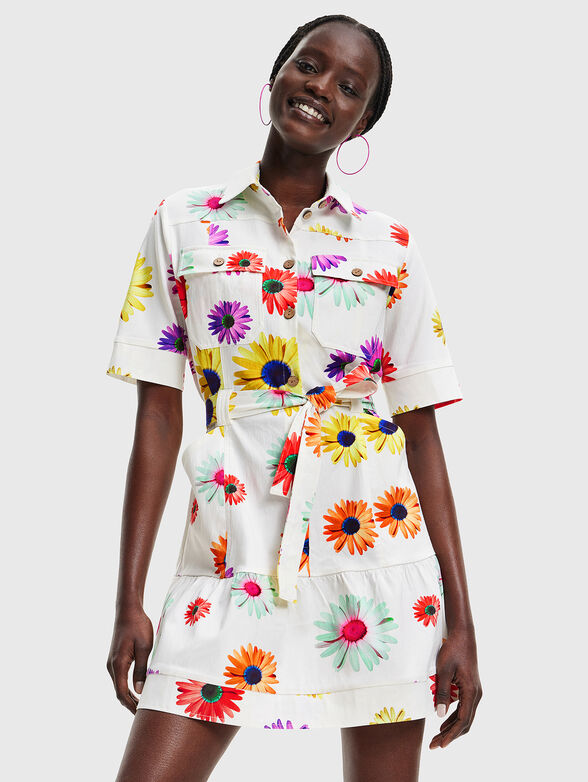 BELGICA dress with floral motifs - 1