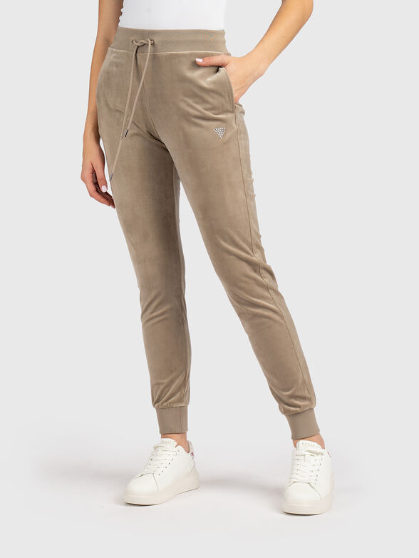 Sports pants with elastic waistband - 1