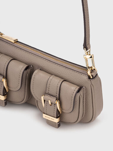 Leather bag with logo detail - 4