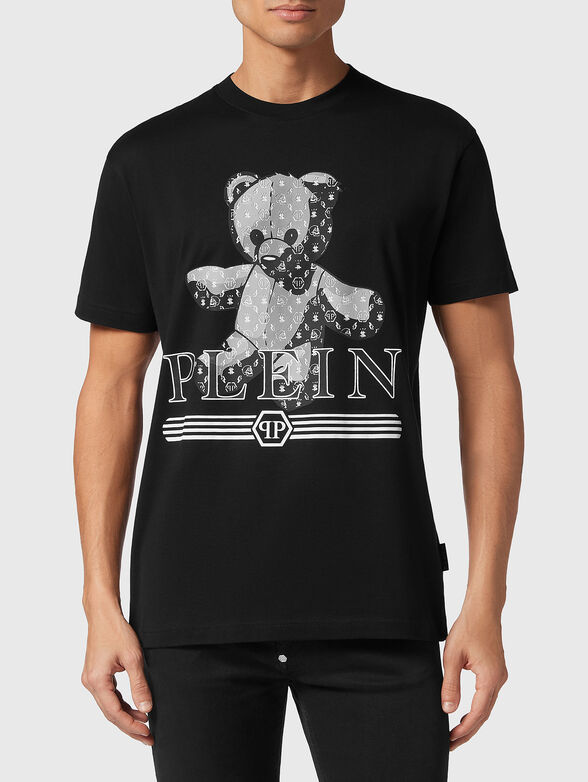 TATTOO print black T-shirt  - 1