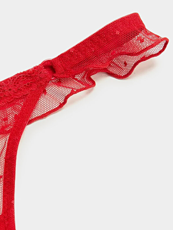 Low waist thong Softly Red - 4