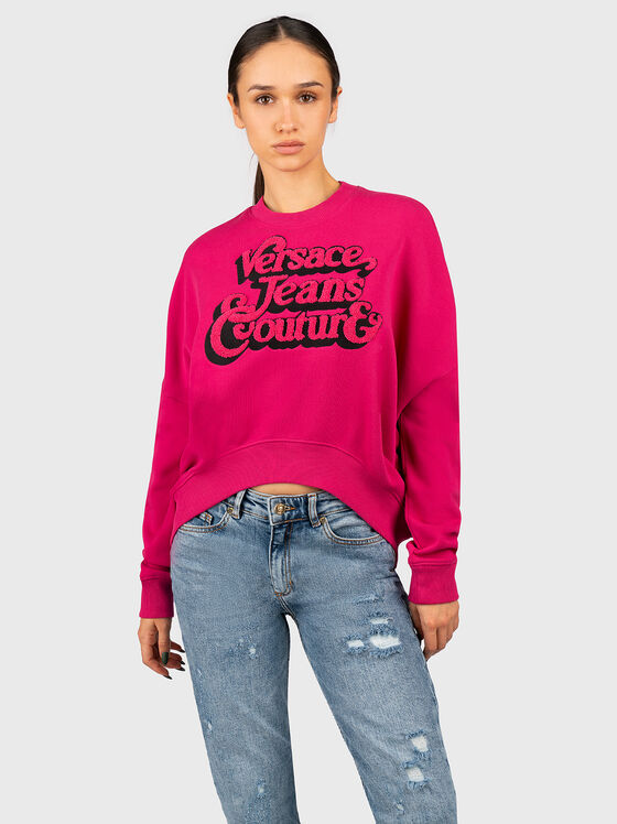 Fuxia cotton sweatshirt  - 1