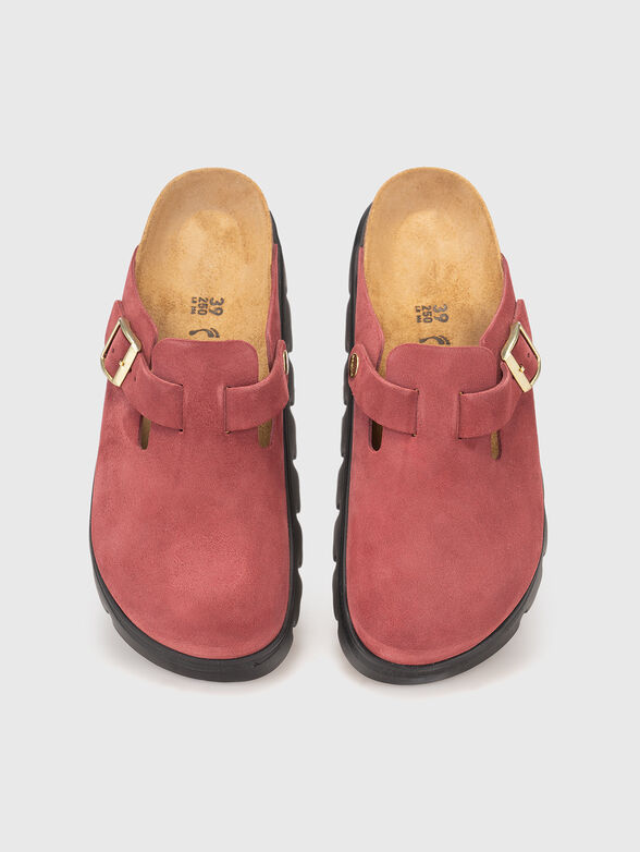 BOSTON suede clogs - 6