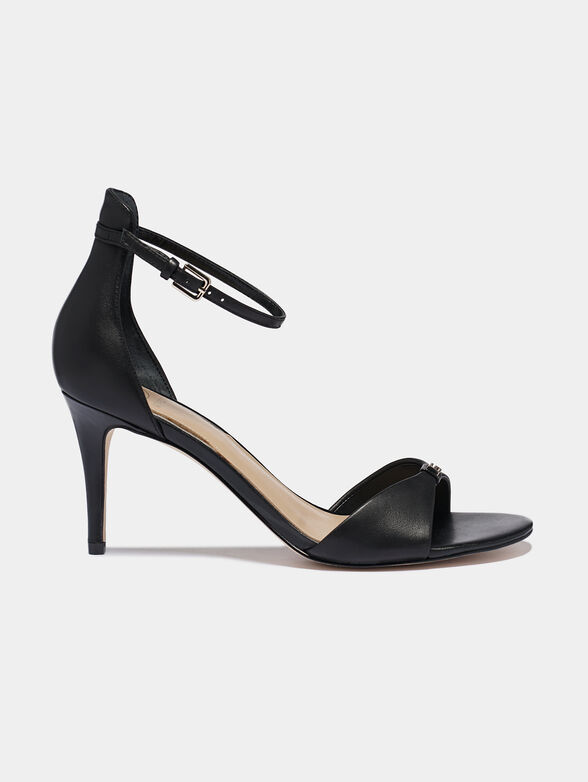 ABIRI Leather sandals in beige - 1