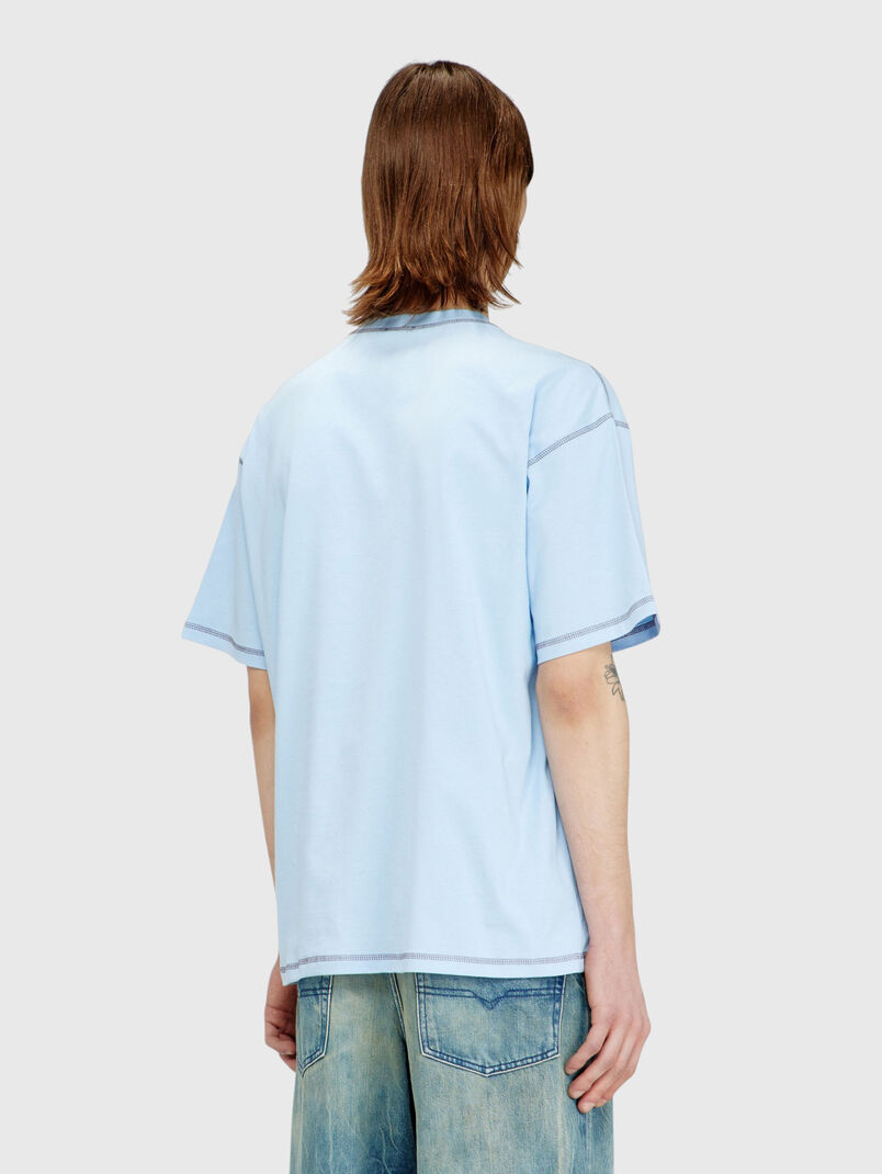 Light blue cotton T-shirt - 3