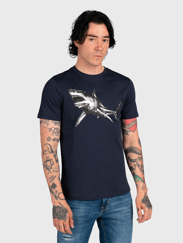 Cotton T-shirt with print - 1