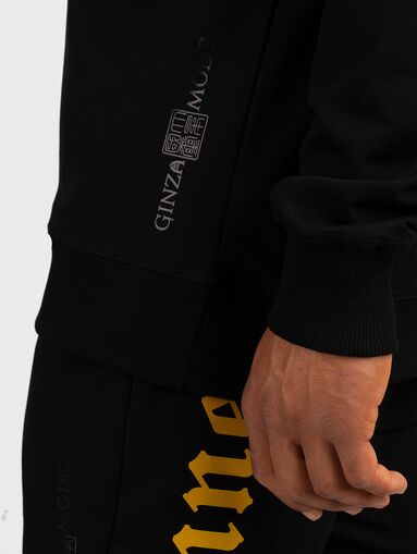 GMH020 printed sweatshirt in black  - 3