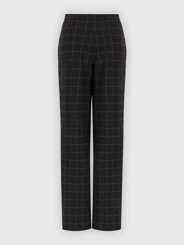 Wool blend printed trousers - 2