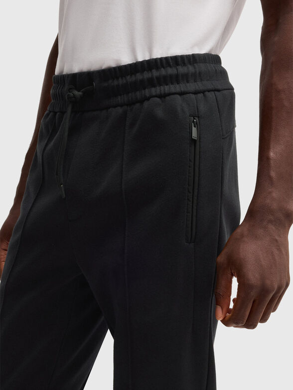 Straight trousers with waist ties - 3