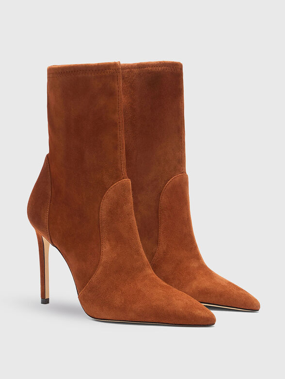 STUART POWER 10 suede heeled boots - 2