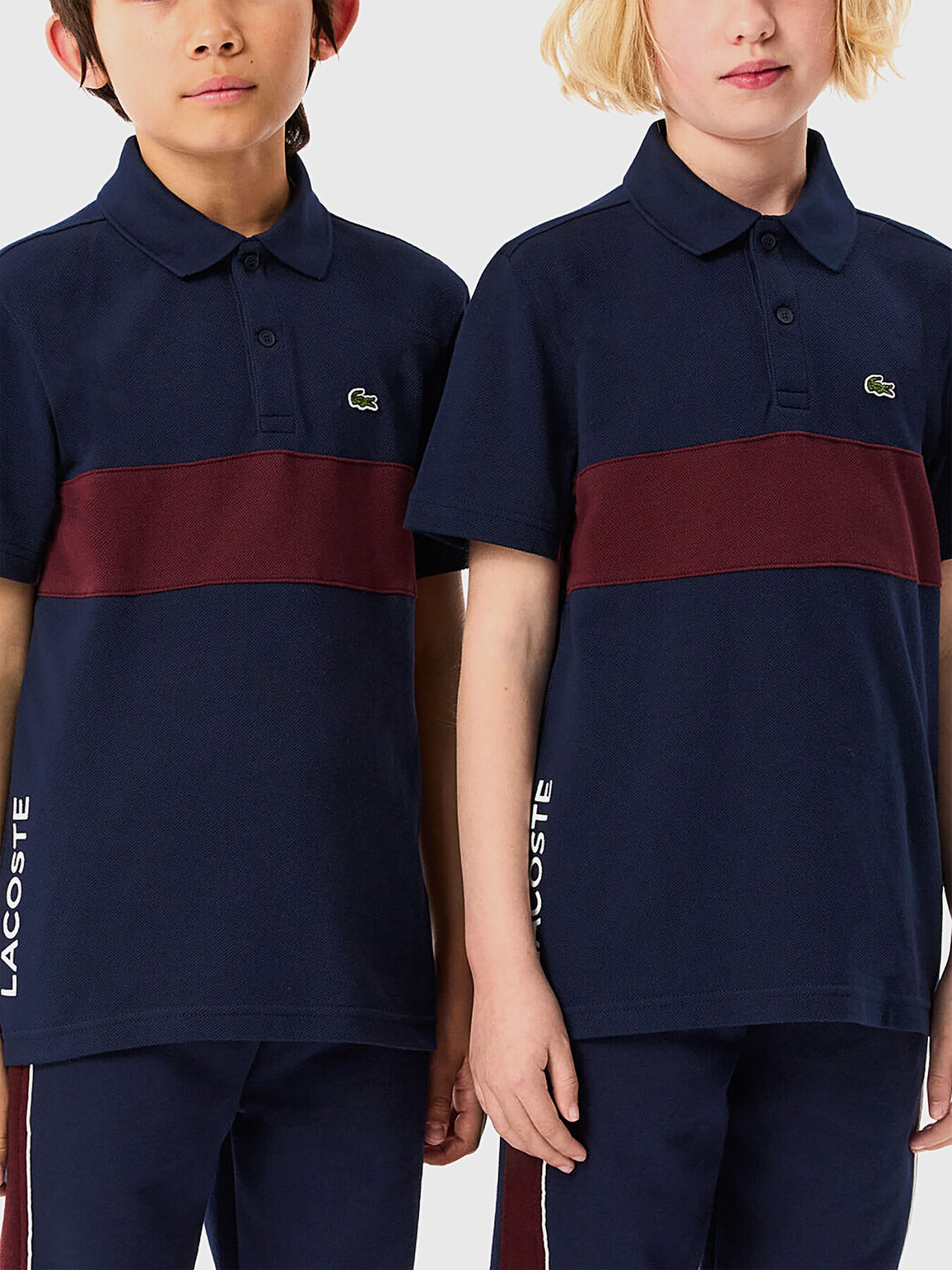 新品未着用【LACOSTE】BOYSラインPOLOシャツ　ブラック　Mサイズ LACOSTE KING SIZE 大きいサイズのラコステ - ビッグエムワン