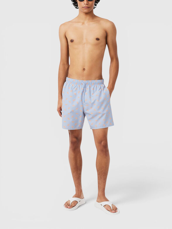 Light blue beach shorts - 4