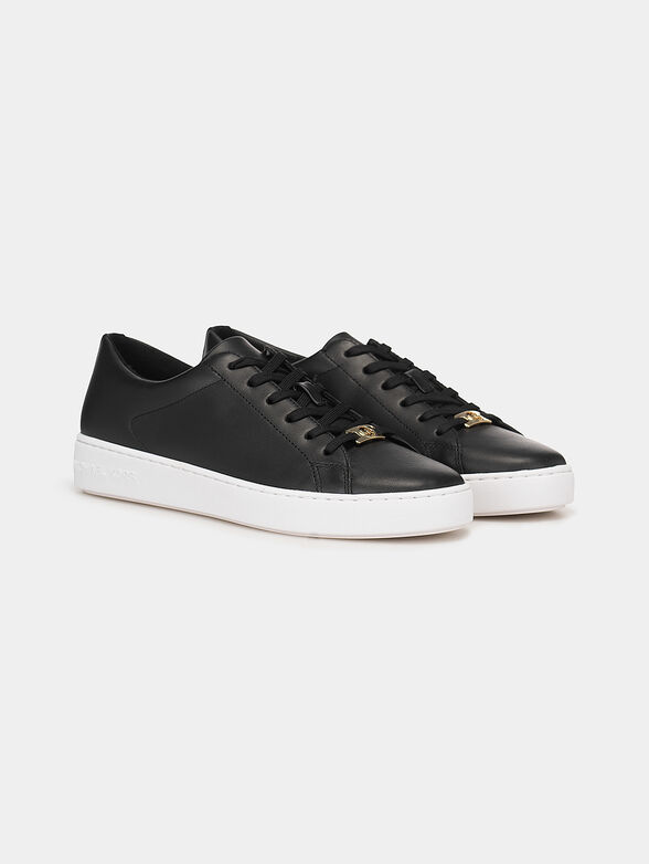 Black leather sneakers - 2
