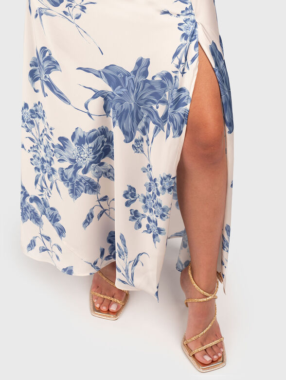 Maxi dress with floral print - 5