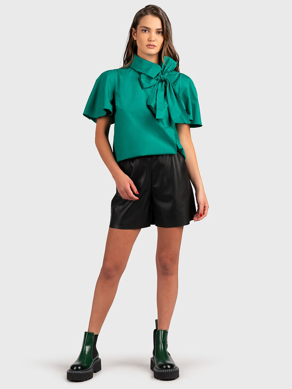 Organic cotton shirt with bow - 2