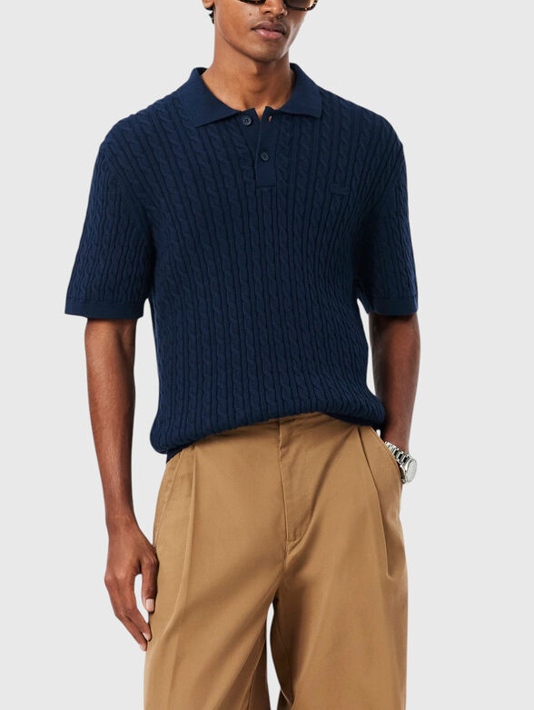 Polo shirt with a knit texture - 1