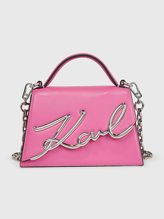 Розова кожена чанта K/SIGNATURE 2.0 - 1