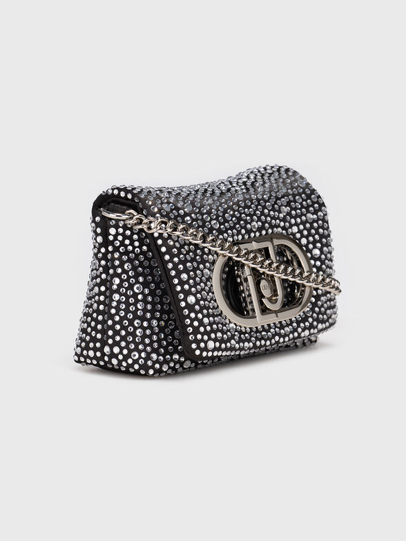Crossbody bag with rhinestones - 4