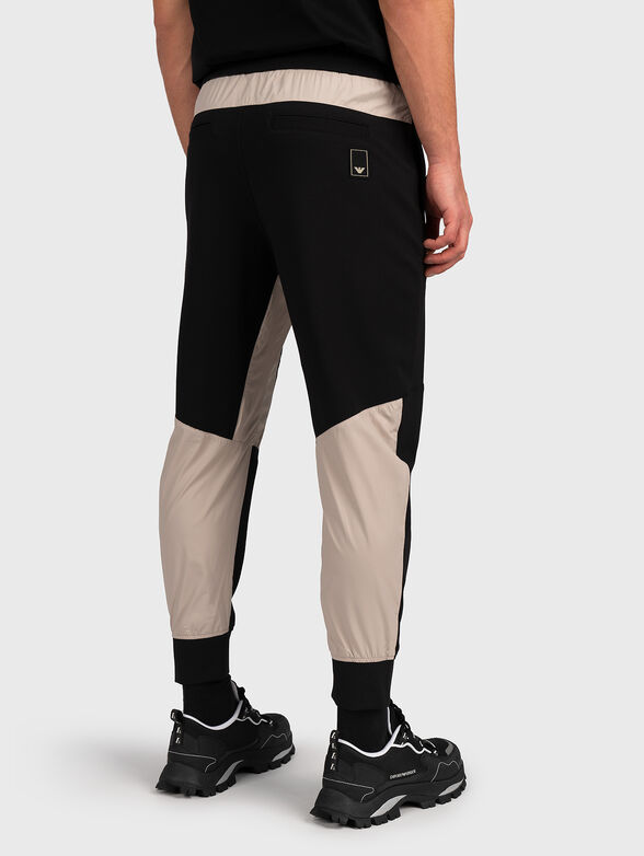 Sports pants with beige inserts - 2