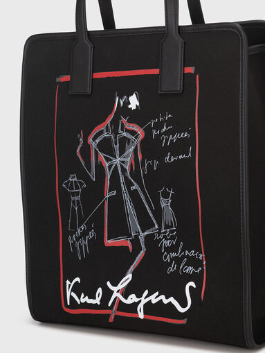 Black bag with art print - 4