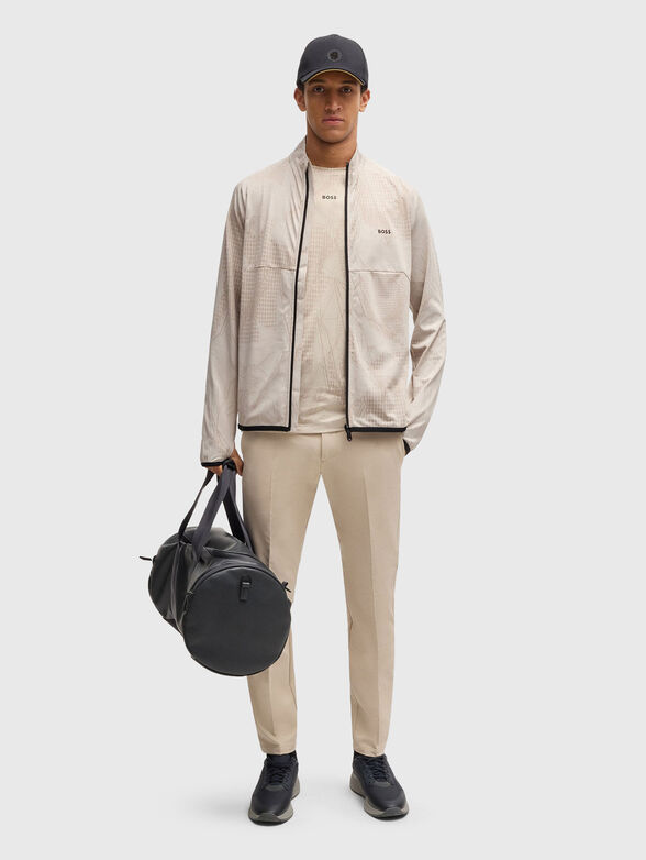 Sweatshirt with zip and print - 2