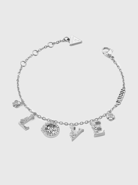 LOVE & FLOWERS bracelet with charms - 1