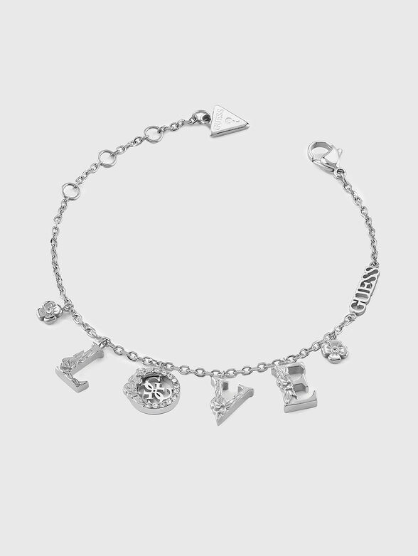 LOVE & FLOWERS bracelet with charms - 1