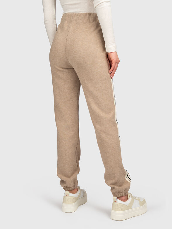 Sports trousers with accent trim - 2