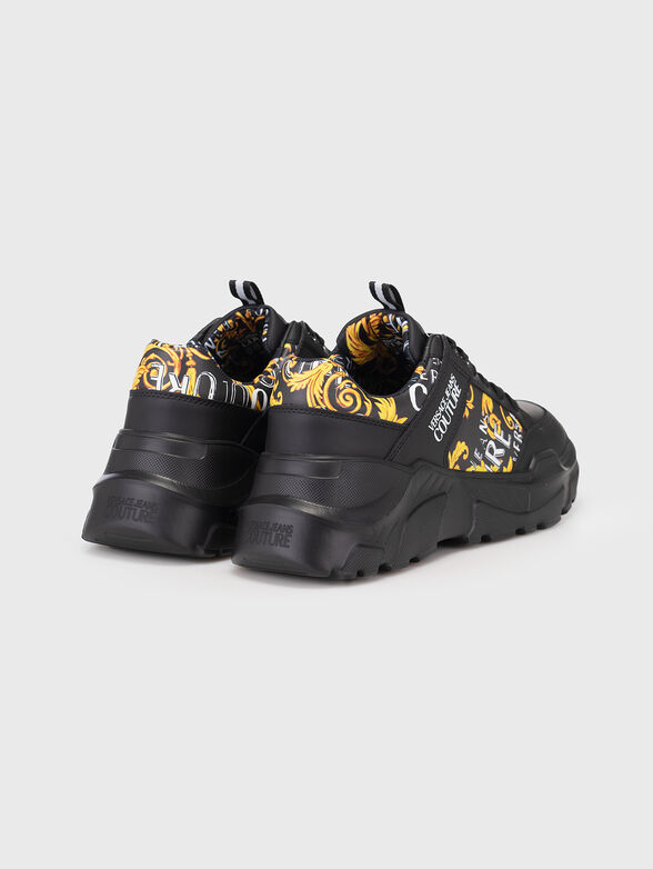 SPEEDTRACK black sports shoes with print - 3