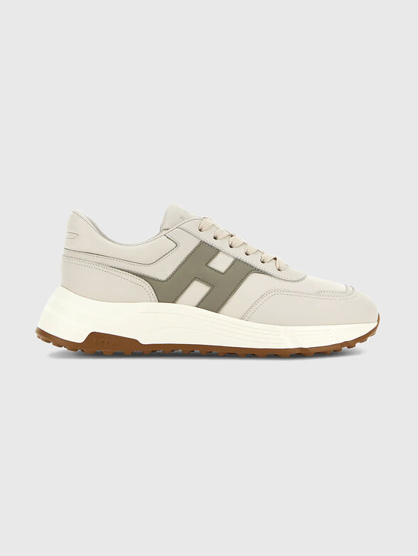 Genuine leather sneakers - 1