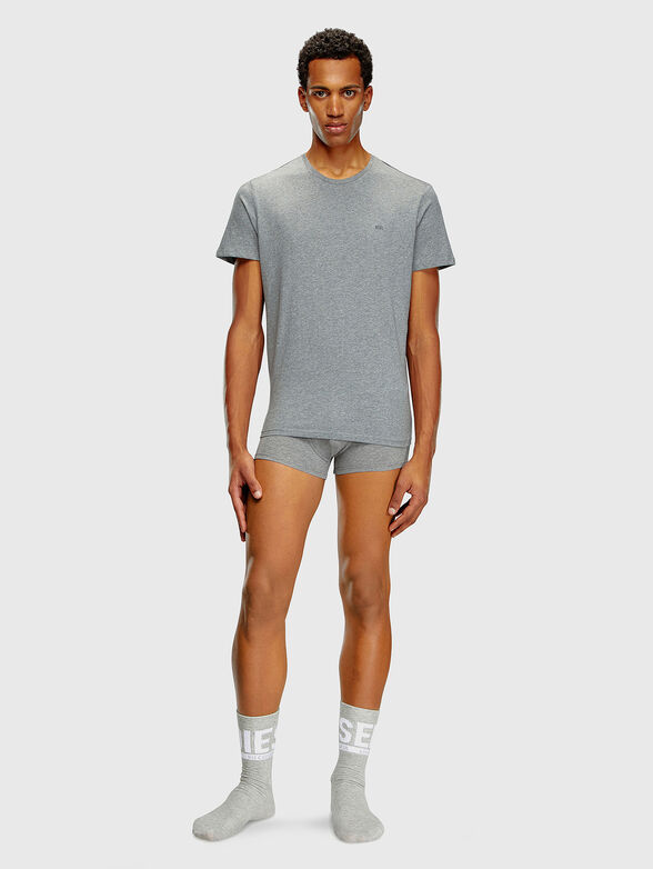 Set of three black cotton t-shirts - 3