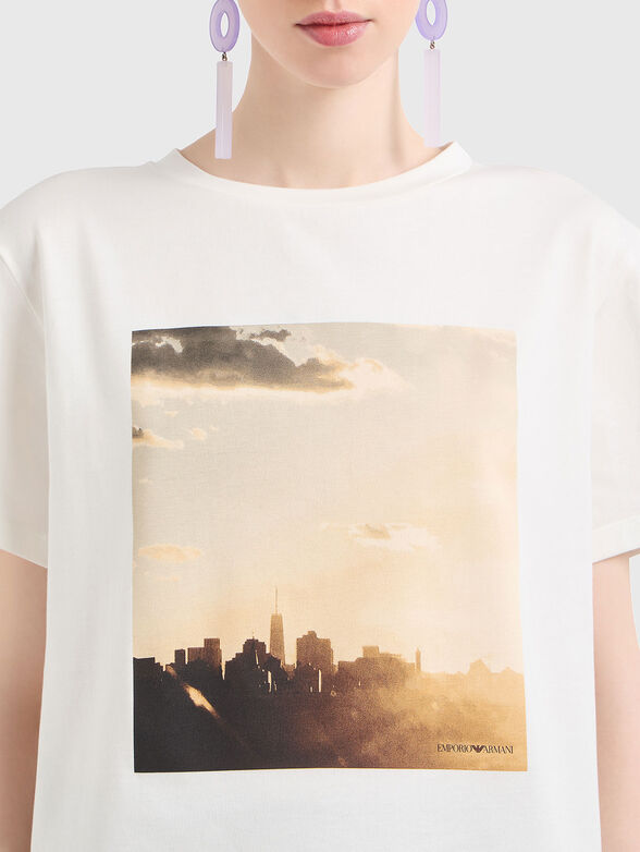 Printed cotton T-shirt - 4